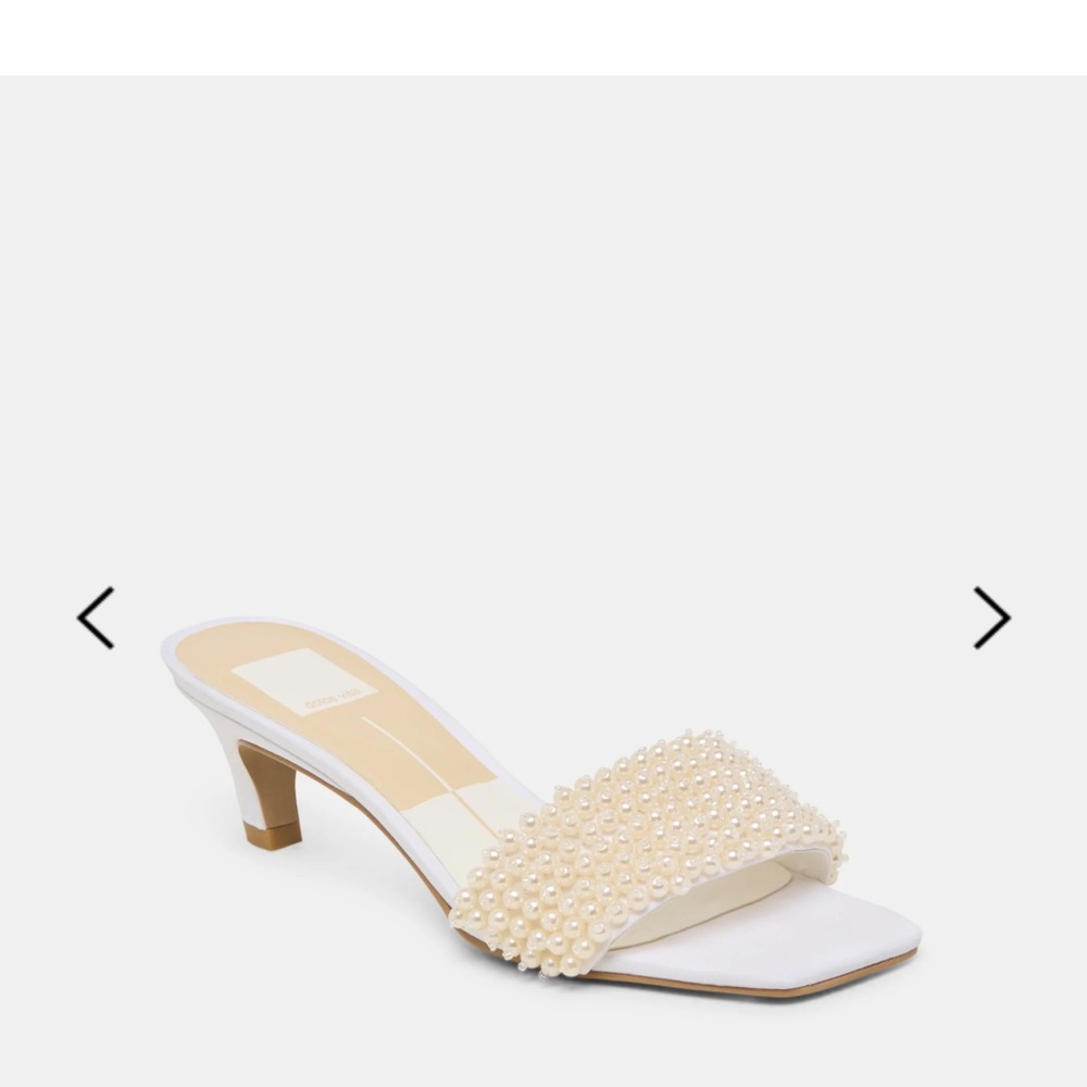 Dolce Vita Pearl-Studded Heels